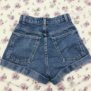 American Apparel High Waisted Jean Shorts
