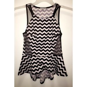 Black and white womens blouse