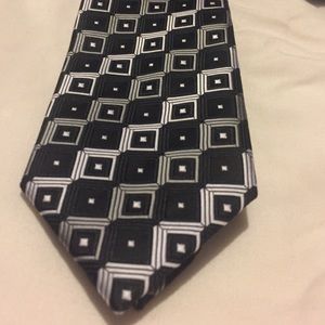 Black/Grey/Silver Square Tie