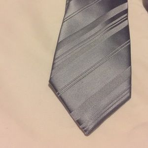 Silver Striped Tie
