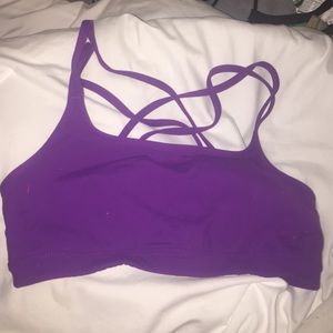 Purple athleta sports bra