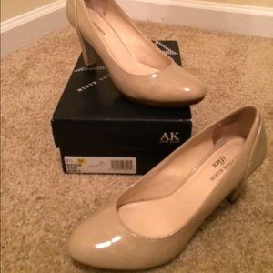 Anne Klein Nude Patent Leather Heels