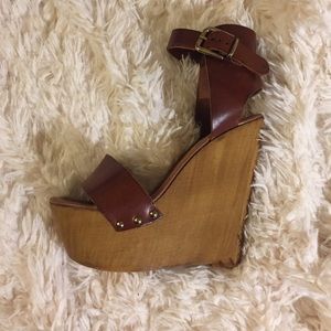 Steve Madden Wooden Wedges 'Boozey'