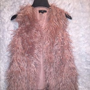 Blush Faux Fur Vest