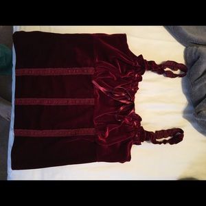 Vintage Velvet corset like top.
