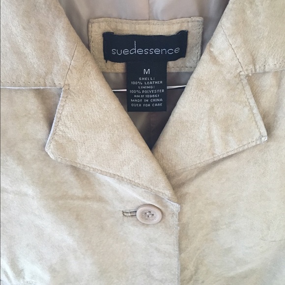 SOLD💰10 for $40/Tan Suede Jacket Size M - Picture 4 of 4