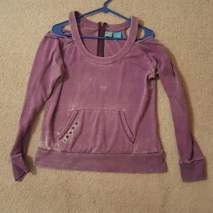 Cold shoulder sweater