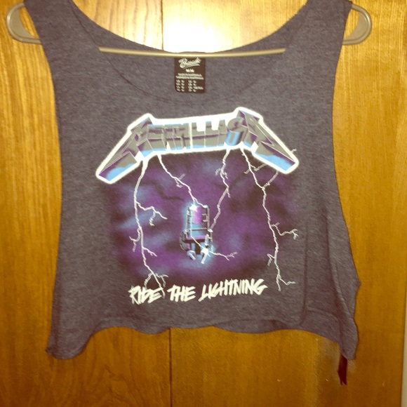 Metallica crop top