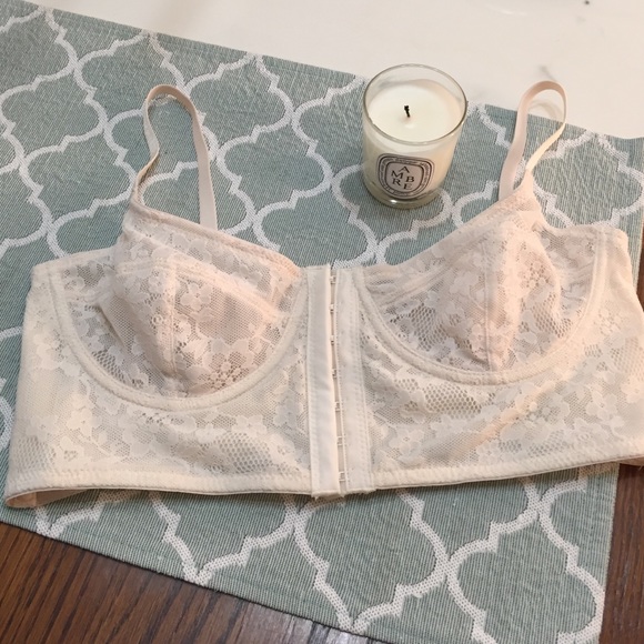 Free People Cream Corset Bralette