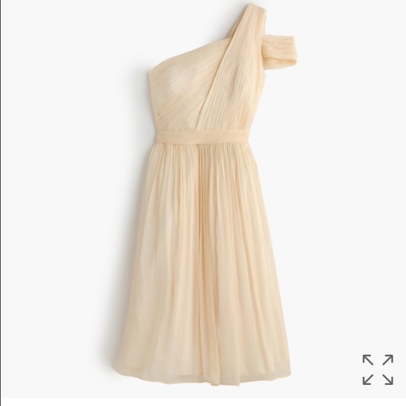 J Crew Cara dress is silk chiffon