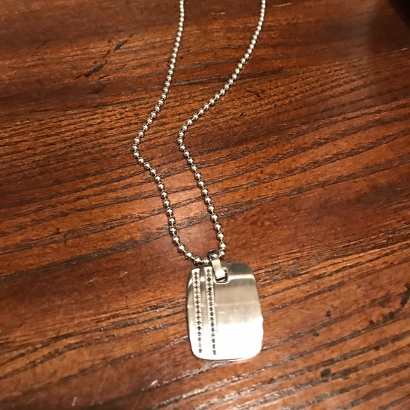 Stainless/titanium scratch proof men's necklace