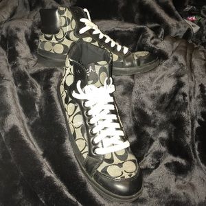High top Coach shoes