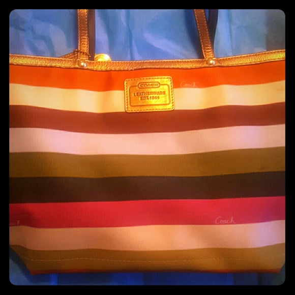 Legacy Stripe Coach Purse...OFFERS WELCOME!!