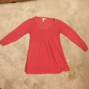 Aeropostale 1/4 length pink babydoll shirt.