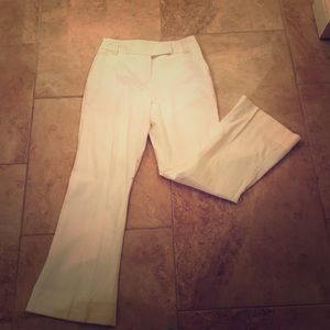 White, wide legged pants
