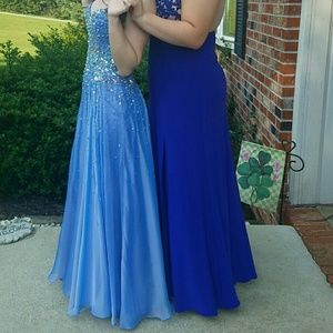 Mori Lee Strapless Prom Dress.