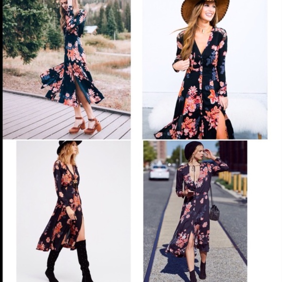 🎉HP🎉 FREE PEOPLE Miranda Midi Dress !LAST 1! - Picture 3 of 4