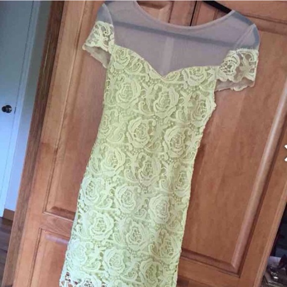 Dainty Hooligan Yellow & Tan Dress