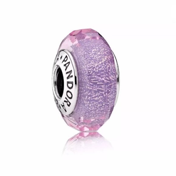 Authentic pandora Purple Shimmer Murano Charm