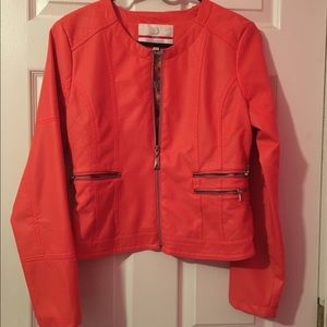 Coral/Orange jacket