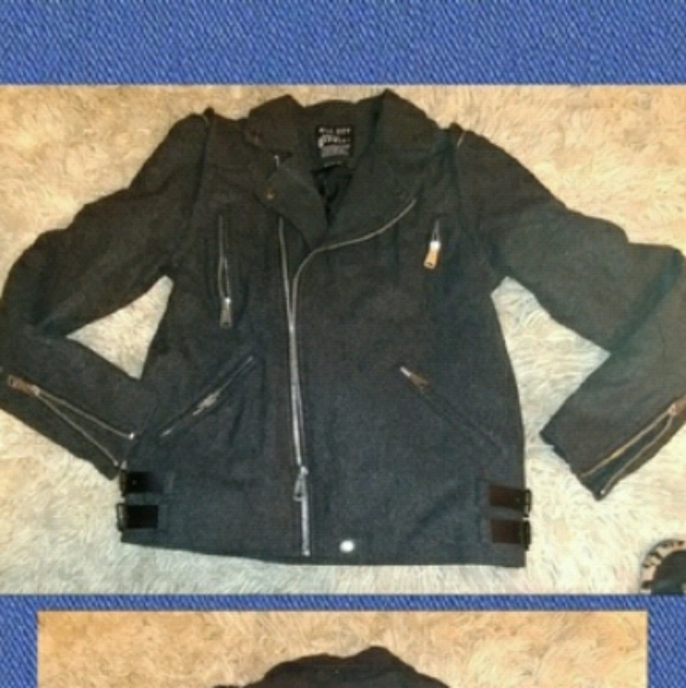 Men's Kill City Black Moleskin Moto Jacket
