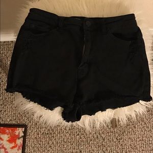 High rise BDG cheeky black shorts.