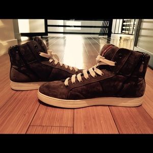 Prada Men's High top sneakers.
