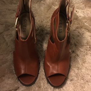 Guess Peep Toe Booties