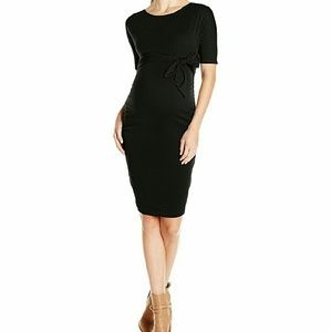 Little black baby bump dress.