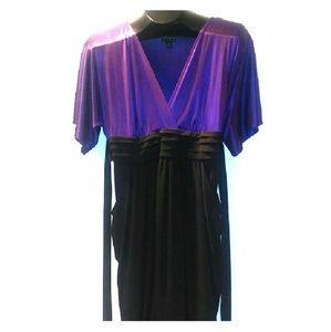 Purple and Black Dress