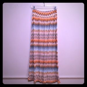 Chevron Maxi Skirt