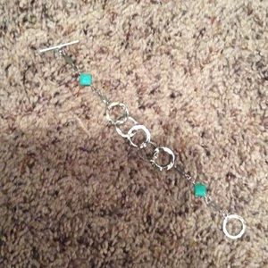 Silver turquoise bracelet