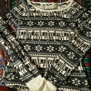 Long sleeved PINK Pajama top