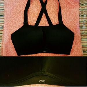 Black Victoria's Secret VSX Sports Bra