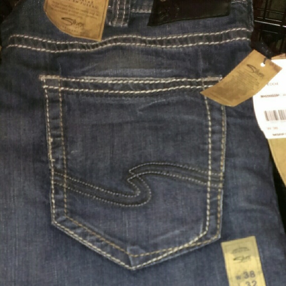 Men's silver jeans new with tags