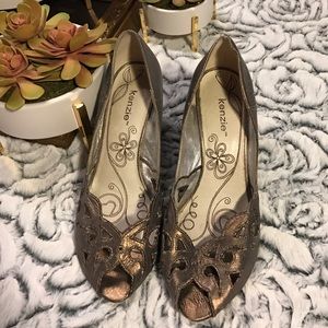 Cooper (gold and silver mix) wedge by Kenzie sz 8M