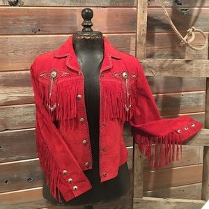 Red Scully Leather Jacket.