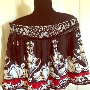WHBM silk soft skirt w/ tassel