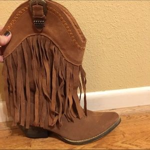 Fringe Cowgirl Boots