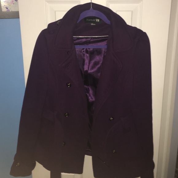 plum peacoat!!