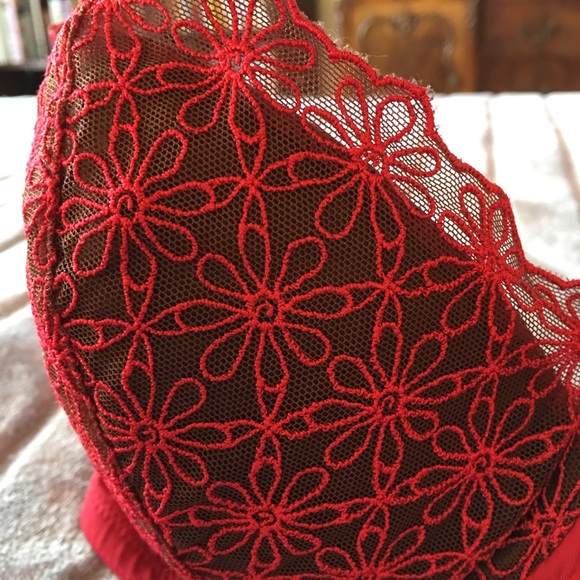 Vassarette 36DD Bra Red Lace Very Sexy 😍 - Picture 4 of 4