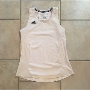 White Adidas Tank Top Dri Fit Medium
