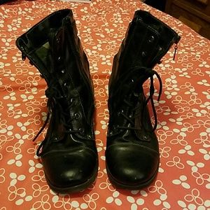 Black combat boots!