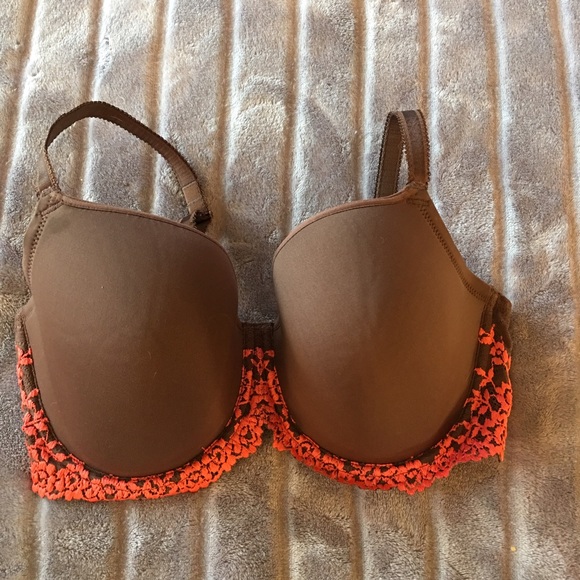 Wacoal 36DDD mocha with lace in like new condition - Picture 1 of 4