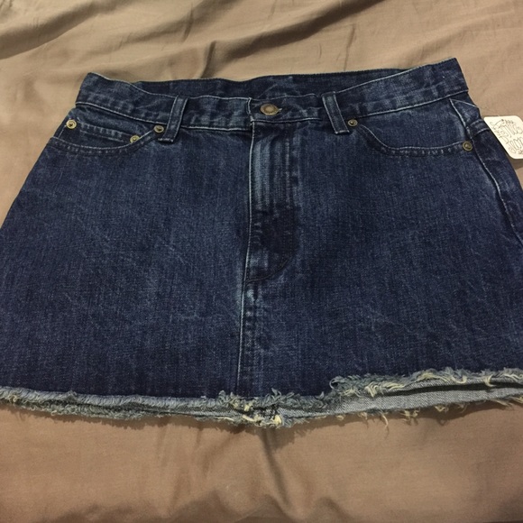 Free people denim skirt
