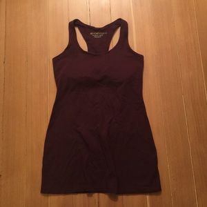 Beyond Yoga Burgundy Classic Racerback Tunic Top