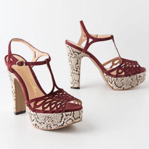 Hostpick Anthro Luiza Barcelo Python Wine Sz 9 - image 1