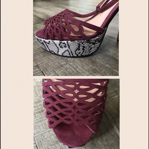 Hostpick Anthro Luiza Barcelo Python Wine Sz 9 - image 5