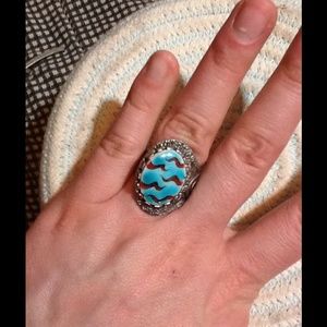 Painted ceramic ring!