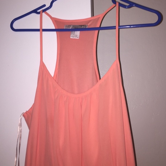 Coral maxi dress
